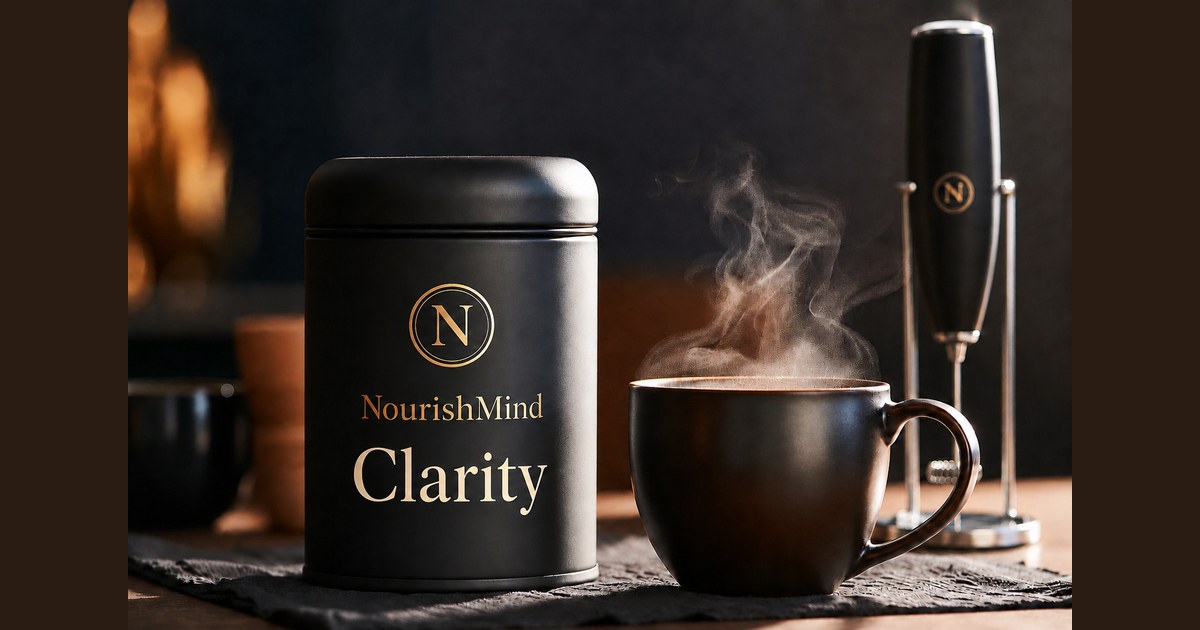 NourishMind Clarity — premium nootropic latte