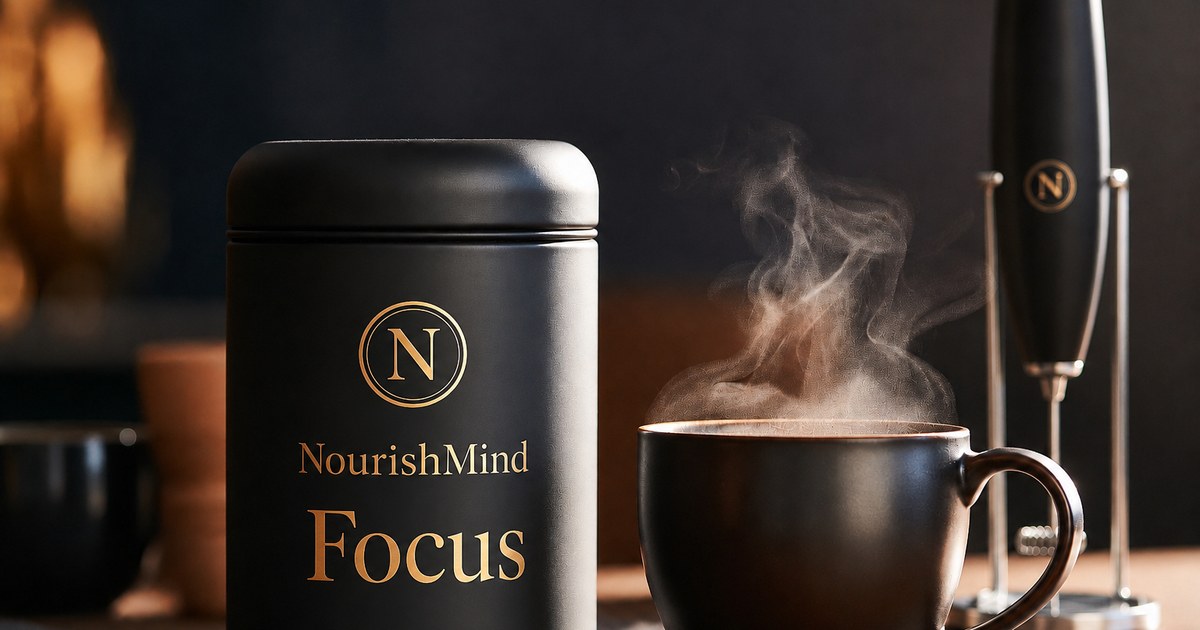 NourishMind Focus — premium nootropic latte